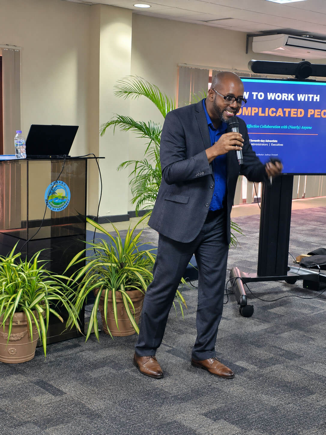Joshua at Tobago Conference Leadership Workshop v3